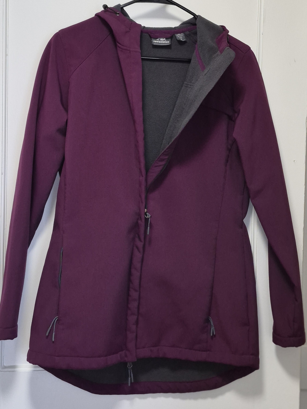 New Balance Women's Hooded Utility Jacket in Plum